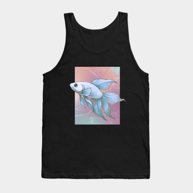 Siamese fighting fish Tank Top by Kasza89